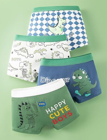 Kiench Boys Boxer Briefs Cotton Underwear Kids Underpants Pack of 8 in Kuwait