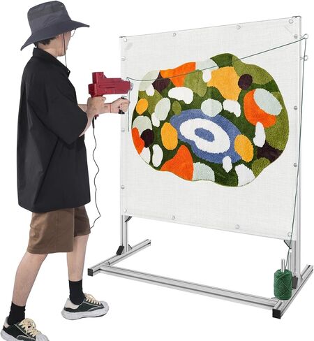 طقم إطارات سجادة Yosuny، أحدث إطار معدني من الألومنيوم مقاس 55.1 بوصة لصنع السجاد، إطار سجادة للخياطة، طقم خصلة السجاد للمبتدئين والمحبين in Kuwait