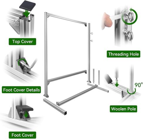 طقم إطارات سجادة Yosuny، أحدث إطار معدني من الألومنيوم مقاس 55.1 بوصة لصنع السجاد، إطار سجادة للخياطة، طقم خصلة السجاد للمبتدئين والمحبين in Kuwait