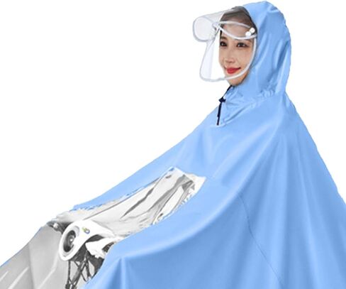 معطف واق من المطر مقاوم للماء للدراجات النارية، سترة مطر لكامل الجسم E Bike لركوب الدراجات والسكوتر (XXXL) in Saudi Arabia
