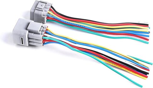 1 قطعة ذكر و 1 قطعة أنثى 12 دبوس موصل قابس كابل ضفيرة 12 طريقة تسخير الأسلاك مقاوم للماء 6 بوصة in Kuwait