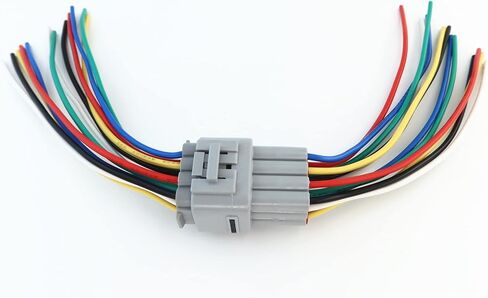 1 قطعة ذكر و 1 قطعة أنثى 12 دبوس موصل قابس كابل ضفيرة 12 طريقة تسخير الأسلاك مقاوم للماء 6 بوصة in Kuwait