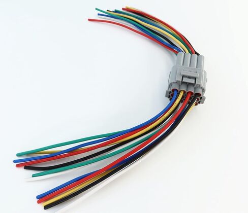 1 قطعة ذكر و 1 قطعة أنثى 12 دبوس موصل قابس كابل ضفيرة 12 طريقة تسخير الأسلاك مقاوم للماء 6 بوصة in Kuwait