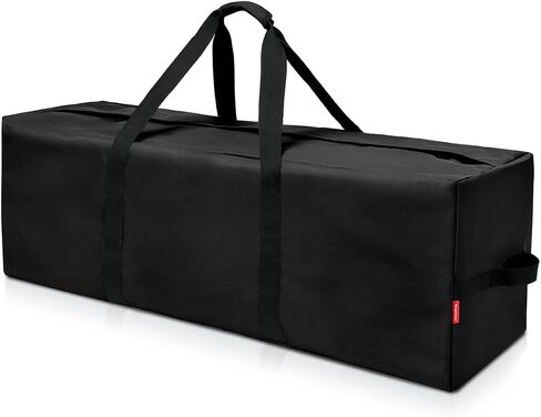 42'' Sports Duffle Bag - Extra Large Travel Duffel Tote Bag Gym Overnight Weekender Shopping Christmas Tree Bag with 2-Way Durable Zippers Water Resistant, Black, 1 Pack in Saudi Arabia