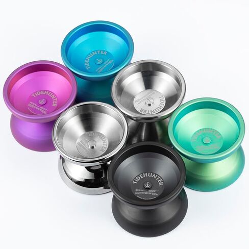 Yozean TC4 Titanium Yo-Yo Professional غير مستجيب يويو Tidehunter، أسود in Saudi Arabia