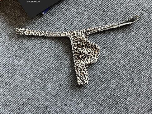 Men's Leopard Print Thong Ice Silk| Fashionable Print, Stretchy Fabric, Sexy Wild Charm in Kuwait