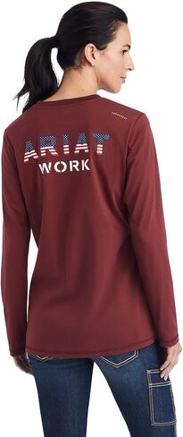 Ariat Women's Rebar Workman USA Logo T-Shirt in Saudi Arabia