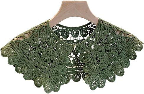 Hollow crochet flowers Detachable Collar Shawl fake collar false collar in Kuwait