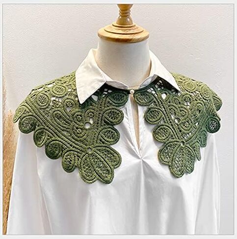 Hollow crochet flowers Detachable Collar Shawl fake collar false collar in Kuwait
