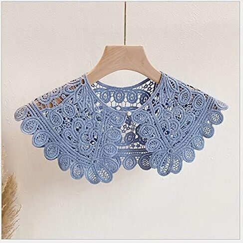 Hollow crochet flowers Detachable Collar Shawl fake collar false collar in Kuwait