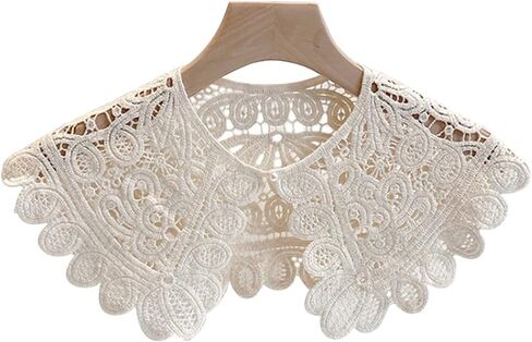 Hollow crochet flowers Detachable Collar Shawl fake collar false collar in Kuwait