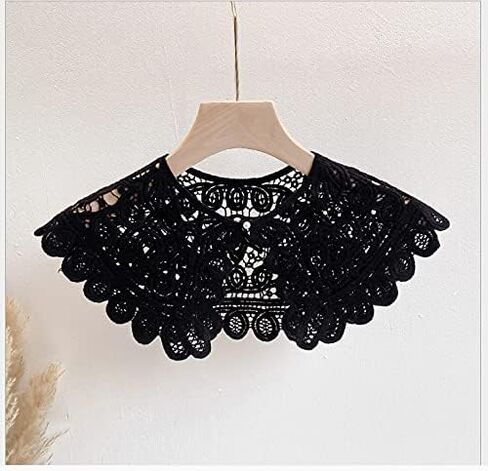 Hollow crochet flowers Detachable Collar Shawl fake collar false collar in Kuwait