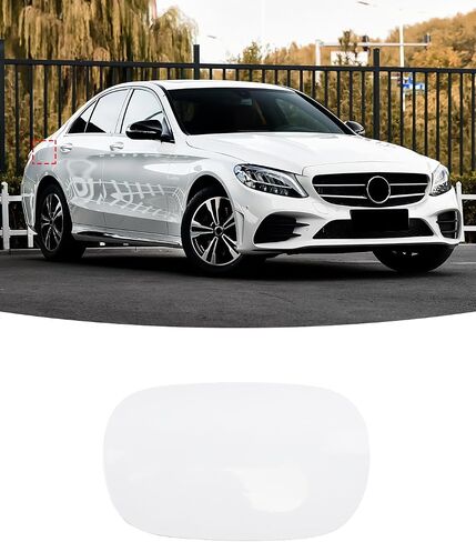 Fuel Tank Cover for Mercedes-Benz W205 C300 C400 C43 C450 C63 C200 C250, Fuel Tank Filler Door Cover for Mercedes-Benz C Class C350e C63 AMG 2014-2021 (Black) in Saudi Arabia