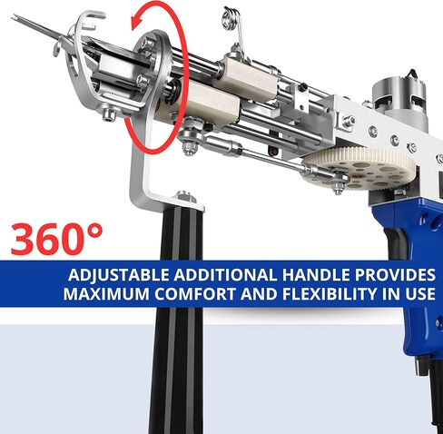 مسدس خصلة البساط 2 في 1 من BELMAKS - آلة قطع الوبر والحلقة، آلة نسج السجاد المحمولة عالية السرعة، أداة تطريز يدوية، مسدس خصلة يدوي الصنع، مسدس خصلة الوبر المقطوع يدويًا in Kuwait