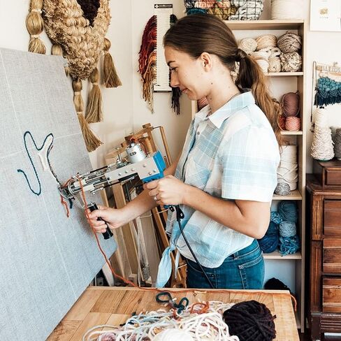 مسدس خصلة البساط 2 في 1 من BELMAKS - آلة قطع الوبر والحلقة، آلة نسج السجاد المحمولة عالية السرعة، أداة تطريز يدوية، مسدس خصلة يدوي الصنع، مسدس خصلة الوبر المقطوع يدويًا in Kuwait