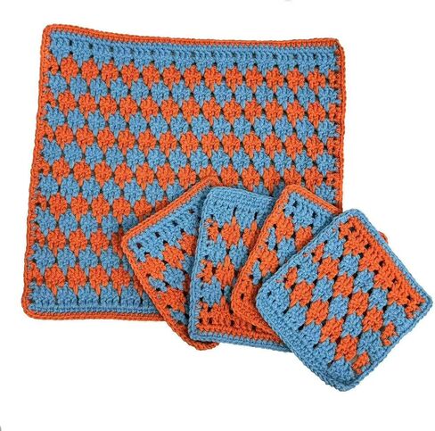 CROCMJ Crochet Kit for Beginners,Complete Crochet Starter kit for Adults with Step-by-Step Video Tutorial,Beginner Crochet Kit for Adults Kids Gift,Starter Easy Learn to Crochet Placemat in Saudi Arabia