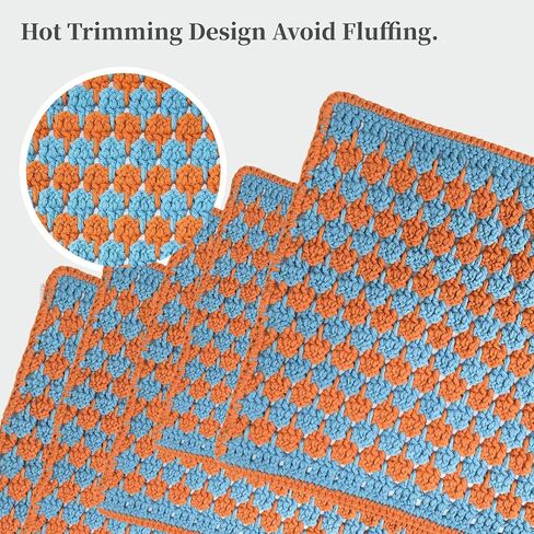 CROCMJ Crochet Kit for Beginners,Complete Crochet Starter kit for Adults with Step-by-Step Video Tutorial,Beginner Crochet Kit for Adults Kids Gift,Starter Easy Learn to Crochet Placemat in Saudi Arabia