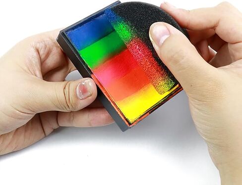 30 Pcs Half Moon Painting Sponges Face Painting Sponges Body Paint Application Sponges Artist Paint Sponges Watercolor Painting Sponges in Saudi Arabia