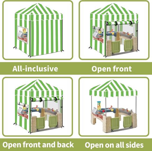 Kids Outdoor Playhouse Cover, Kids Playhouse Cover Suitable for Step 2 Playhouse and Playhouse of The Same Size as Other Brands Playhouse for Kids Outdoor, Outdoor Playset Cover (Green) in Saudi Arabia