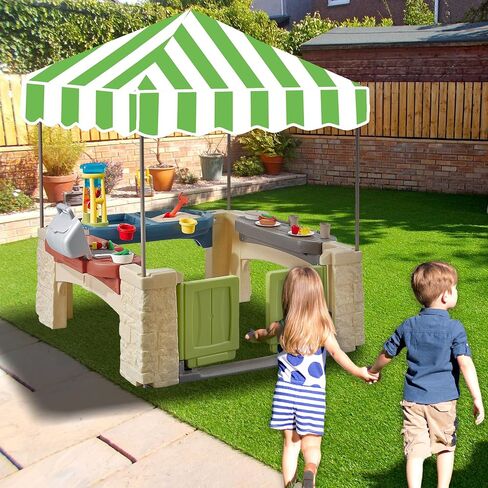 Kids Outdoor Playhouse Cover, Kids Playhouse Cover Suitable for Step 2 Playhouse and Playhouse of The Same Size as Other Brands Playhouse for Kids Outdoor, Outdoor Playset Cover (Green) in Saudi Arabia