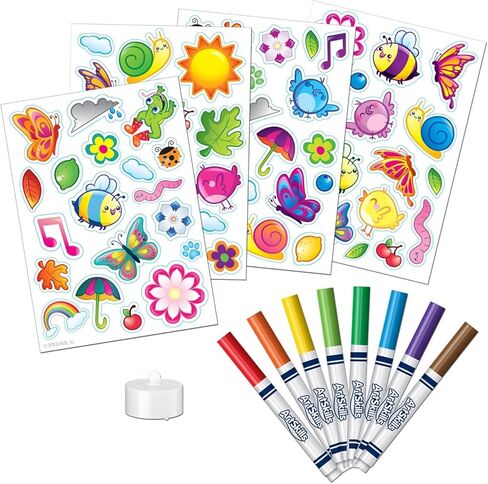 ArtSkills لون بيت خبز الزنجبيل من الورق المقوى الخاص بك، مسرح خبز الزنجبيل بالحجم الطبيعي للأطفال في عيد الميلاد وأنشطة الحرف اليدوية in Kuwait