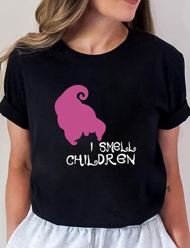 Halloween T Shirt Women Hocus Pocus Shirt Sanderson Sister Halloween Bleached Halloween Tee Tops in Kuwait