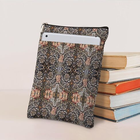 Botanical Book Sleeve, Vintage Jasmine Book Covers for Paperbacks, Floral Book Pouch Book Protector, Book Lovers Gifts for Women Girls Mom, Book Accessories Book Club Gifts Christmas Birthday Gifts in Saudi Arabia