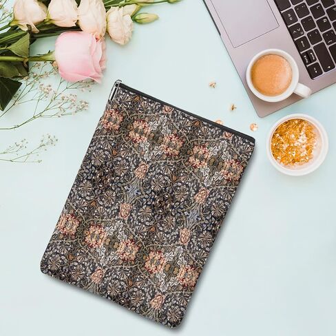 Botanical Book Sleeve, Vintage Jasmine Book Covers for Paperbacks, Floral Book Pouch Book Protector, Book Lovers Gifts for Women Girls Mom, Book Accessories Book Club Gifts Christmas Birthday Gifts in Saudi Arabia