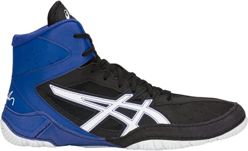 حذاء المصارعة Cael V8.0 للرجال من ASICS، مقاس 6، أسود/أبيض in Kuwait