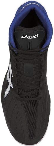 حذاء المصارعة Cael V8.0 للرجال من ASICS، مقاس 6، أسود/أبيض in Kuwait