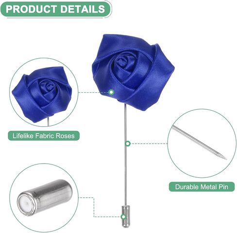 Rose Boutonnieres، العريس Boutonnieres، دبوس طية صدر السترة للرجال الزفاف/بدلة الرجل الديكور/عراوي الزفاف جيب Boutonnieres/باقات الزفاف DIY in Kuwait