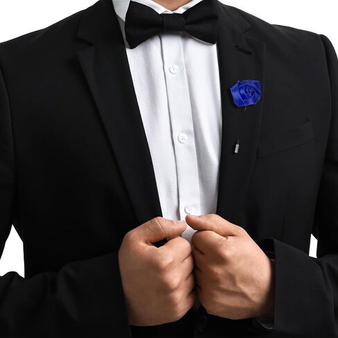 Rose Boutonnieres، العريس Boutonnieres، دبوس طية صدر السترة للرجال الزفاف/بدلة الرجل الديكور/عراوي الزفاف جيب Boutonnieres/باقات الزفاف DIY in Kuwait