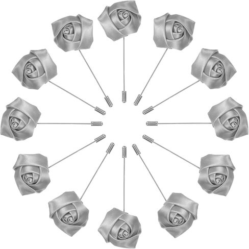 Rose Boutonnieres، العريس Boutonnieres، دبوس طية صدر السترة للرجال الزفاف/بدلة الرجل الديكور/عراوي الزفاف جيب Boutonnieres/باقات الزفاف DIY in Kuwait