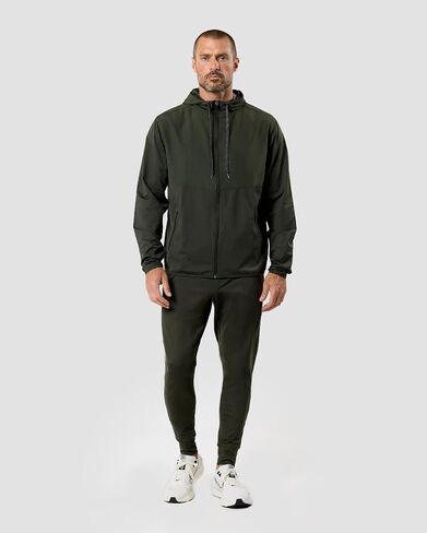 INTO THE AM Daybreak Performance Lightweight Windbreaker Jacket for Men S-4XL Athletic Workout Hoodie for Running Hiking Gym in Kuwait