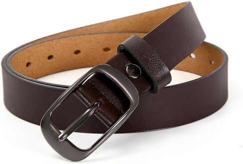 Women Leather Belts for Jeans Pants Fashion Dress Belt for Women with Solid Pin Buckle in Saudi Arabia
