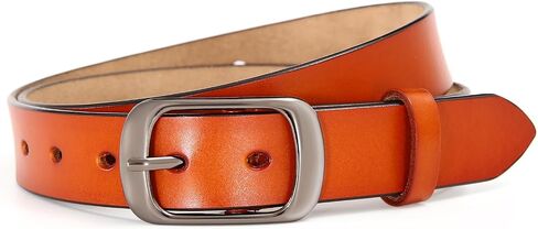 Women Leather Belts for Jeans Pants Fashion Dress Belt for Women with Solid Pin Buckle in Saudi Arabia