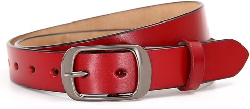 Women Leather Belts for Jeans Pants Fashion Dress Belt for Women with Solid Pin Buckle in Kuwait