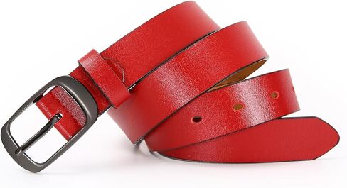 Women Leather Belts for Jeans Pants Fashion Dress Belt for Women with Solid Pin Buckle in Kuwait