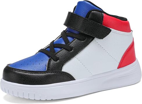 Kids Sneakers Boys Running Shoes Girls High Top Casual Lightweight Classic Adjustable Strap Sneakers in Kuwait
