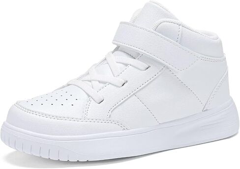 Kids Sneakers Boys Running Shoes Girls High Top Casual Lightweight Classic Adjustable Strap Sneakers in Kuwait
