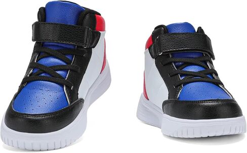 Kids Sneakers Boys Running Shoes Girls High Top Casual Lightweight Classic Adjustable Strap Sneakers in Kuwait