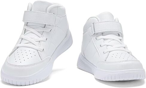 Kids Sneakers Boys Running Shoes Girls High Top Casual Lightweight Classic Adjustable Strap Sneakers in Kuwait