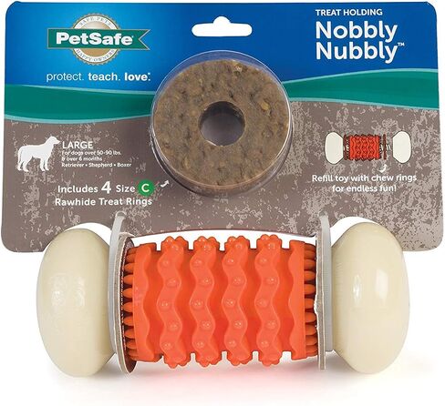 لعبة مضغ الحيوانات الأليفة من شركة PetSafe، لعبة مضغ للرياضيين الكبار من Nobbly Nubbly in Kuwait
