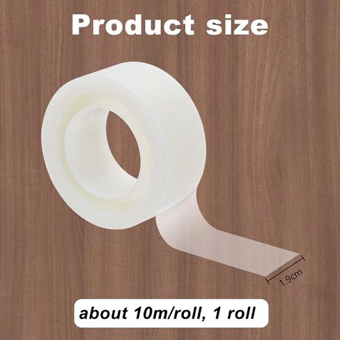 OLYCRAFT 2 لفات 10 متر/10.9 ياردة شريط تجليد الكتب الشفاف بعرض 0.7 بوصة من البلاستيك الشفاف لإصلاح الكتب وشريط إصلاح مفصلات الكتب لإصلاح تجليد الكتب القديمة ومستلزمات تجليد الكتب in Kuwait