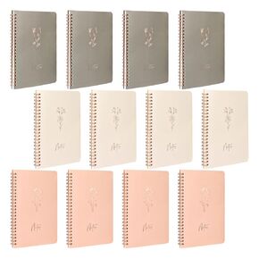 IHDYPPEW 20 Pack A6 Spiral Notebooks, 4.1"x5.3" Versatile Medium Notebooks for Work, Study, and Everyday Use - Premium Waterproof Notebook Pack for Men, Women(60 Sheets -120 Pages)