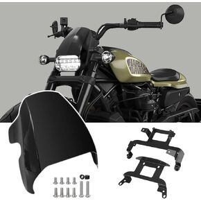 For Harley Fairing Kit,Plastic Headlight Fairing Compatible with Sportster S Fairing, SS1250 Sportster S 1250 RH1250 2021-2023 Sportster S Accessories，Carbon Fiber