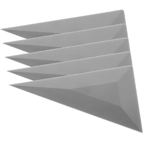 5Pcs Window Tint Squeegee Triangle Contour Squeegee Card Scraper Window Tint Tools Grey Corner Squeegee Vinyl Wrap Tool Kit for Car Wrapping Window Tinting Film Installation Application