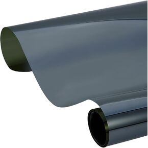 Black Car Window Film 18% VLT Car Window Privacy Tint Film Car Shade Front Windshield Side Window Solar Protection Film, 23.62" x 295.27"
