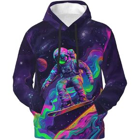 Cool Hoodies for Men Funny Mens Hoodies Men's Novelty Hoodies 3D Print Pullover Hooded Sweatshirt Hoodies with Big Pockets