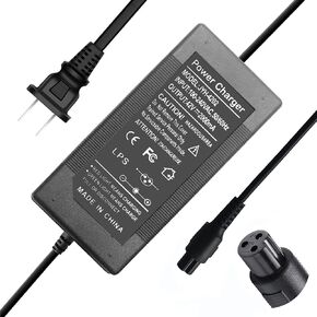 42V 2A Battery Charger 3 Prong Universal Replacer for 36V Battery with 8mm Mini 3-Prong Plug